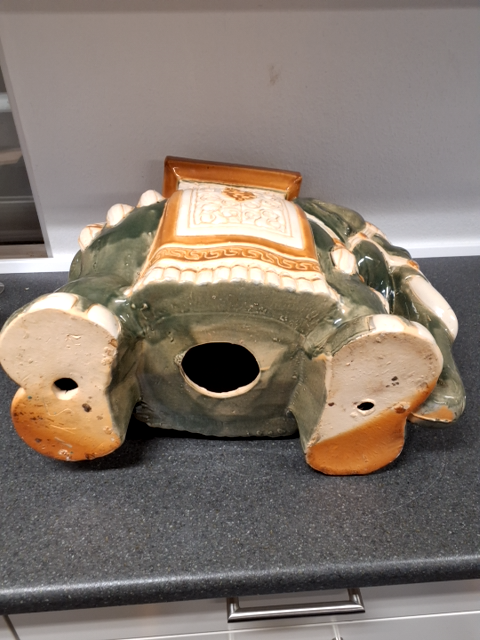 Vintage keramikfigur af elefant planteopsats